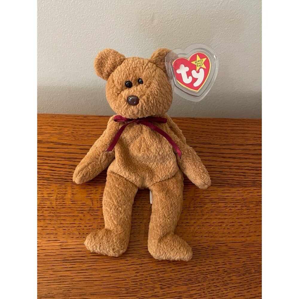 Ty Beanie Babies Curly The Bear